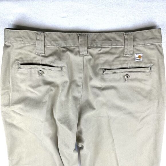 Carhartt‎ Blended Twill Pant Khaki Tan Men’s 36 (35) x 30 - Picture 9 of 10